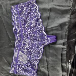 NWT Dreamgirl Large Elegant Purple Lace Trim Sexy Panties